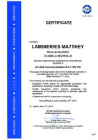 AD 2000 WO Merkblatt W O / TRD 100 Certificate