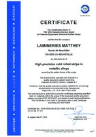PED Directive 97/23/CE Certificate